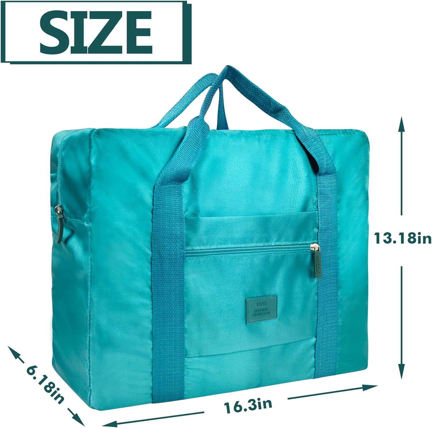 Travel Duffel Bag Lightweight Foldable Travel Bag for Women and Men Waterproof Tote Carry On Luggage Weekender Overnight Bag (Green) - Image 5