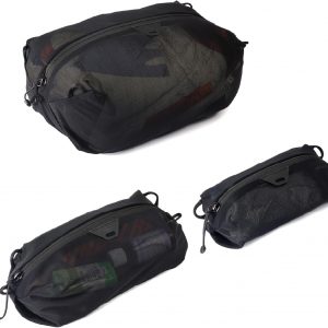 Peak Design Ultralight Packing Cube Bundle, Black, Stretchy Mesh Cubes with Strap Attachment Points and Luggage Pass Throughs, Zipper Opening, Travel Organizer for Men and Women, Sizes XXS, XS, S