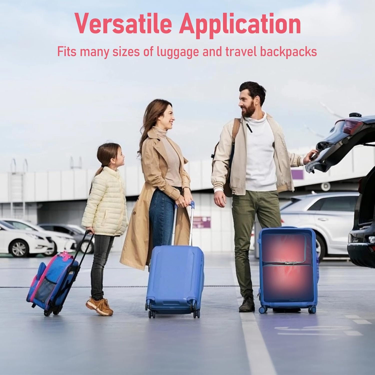 Compression Packing Cubes for Travel 4 Set Luggage Packing Organizer Bag Compressible Expandable Organizer Cubes For Carry On Luggage Suitcase Travel Essentials Accessories for Women Men - Image 6