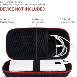 Hard Travel Case for Ekrist/LanLuk Portable Charger Power Bank 25800mAh, Power Bank Case for Anker PowerCore 10000mAh, Samsung T7 Touch and Seagate Portable 2TB
