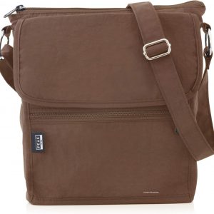 Peak Gear Crossbody Travel Purse with RFID Blocking Pocket and Lifetime Recovery Service. Nylon Shoulder Bag
