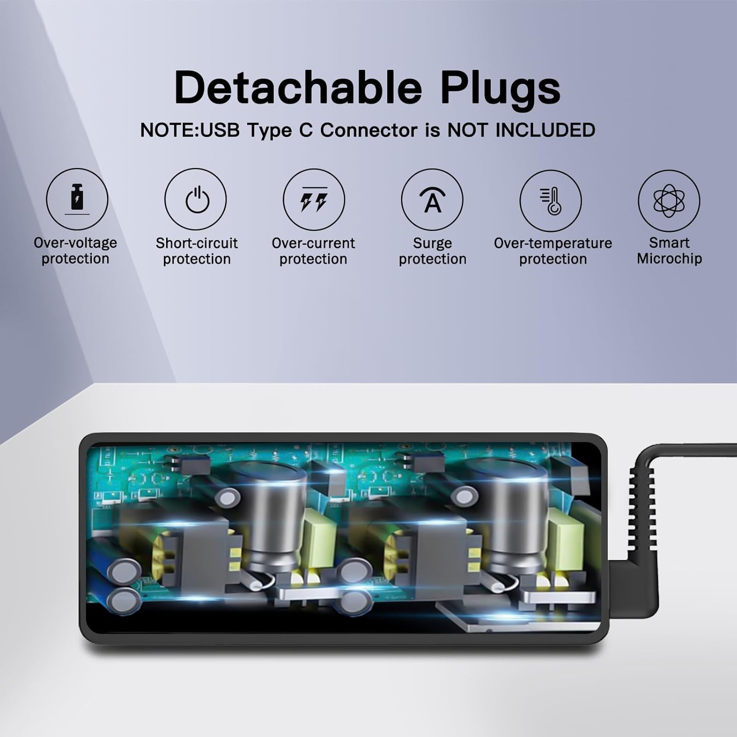 90W WENYAA Universal Laptop Charger Compatible with HP Dell Asus Lenovo Acer Sony Gateway Notebook Ultrabook AC Adapter Chromebook Power Supply Cord with 16 Tips - Image 5