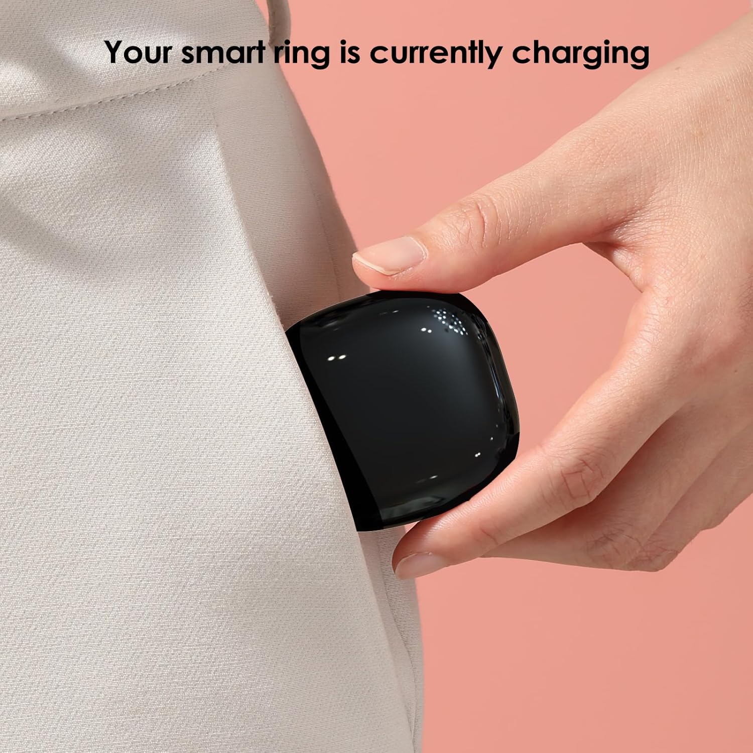 Compatible with Oura Ring Gen 4 Charger,Not for Oura Ring Gen 3, Portable Travel Charging Box for Smart Accessories (Black, Size 9) - Image 7