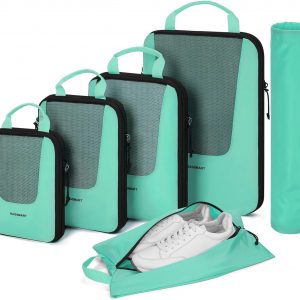 BAGSMART Compression Packing Cubes, Travel Cubes for Packing, 6/5/4 Set Suitcase Organizer Bags Set, Lightweight Packing Organizers