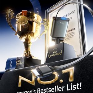 LISEN Car Charger USB C Fast Charge, Retractable Car Charger USB C [98% Space-Smart] for RV Truck BMW Car Accessories for Women Men Phone Type C Car Charging for iPhone 17 16 15 Samsung S25 Android