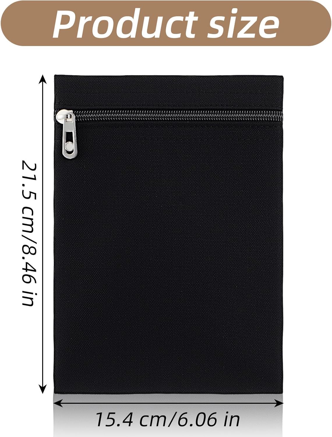 Sew-in Side Hidden Pocket with Zipper, Inside Security Pocket for Clothing Coat Inside PocketsTravel Wallet Pouch for Jackets Coats Sweatshirts - Image 2