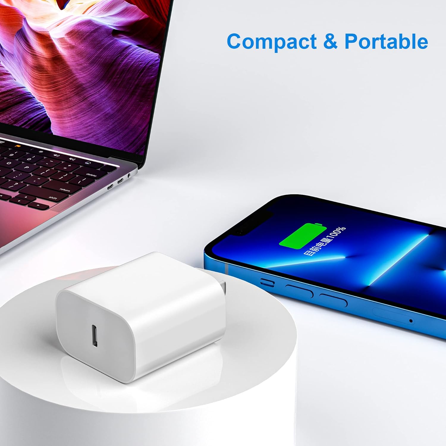 USBC Charger Block for iPhone 17 Charging Plug,MFI Certified Fast USB C Wall Cube 2Pack Power Adapter for iPhone16E/17/Air/Pro/Plus/Pro Max/15/14/13/12/11,for iPad Pro/Air/Mini USB-C Charge Brick Box - Image 5