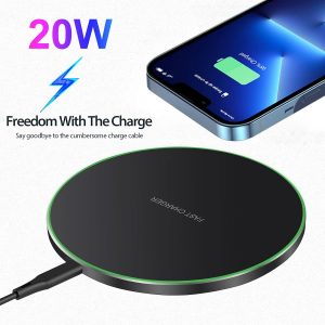 Fast Wireless Charger,20W Max Wireless Charging Pad Compatible with iPhone 17/17 Pro/16/15/14/13/12/SE/XS Max/XR,AirPods;FDGAO Wireless Charge Mat for Samsung Galaxy S25/S24/Note,Pixel/LG