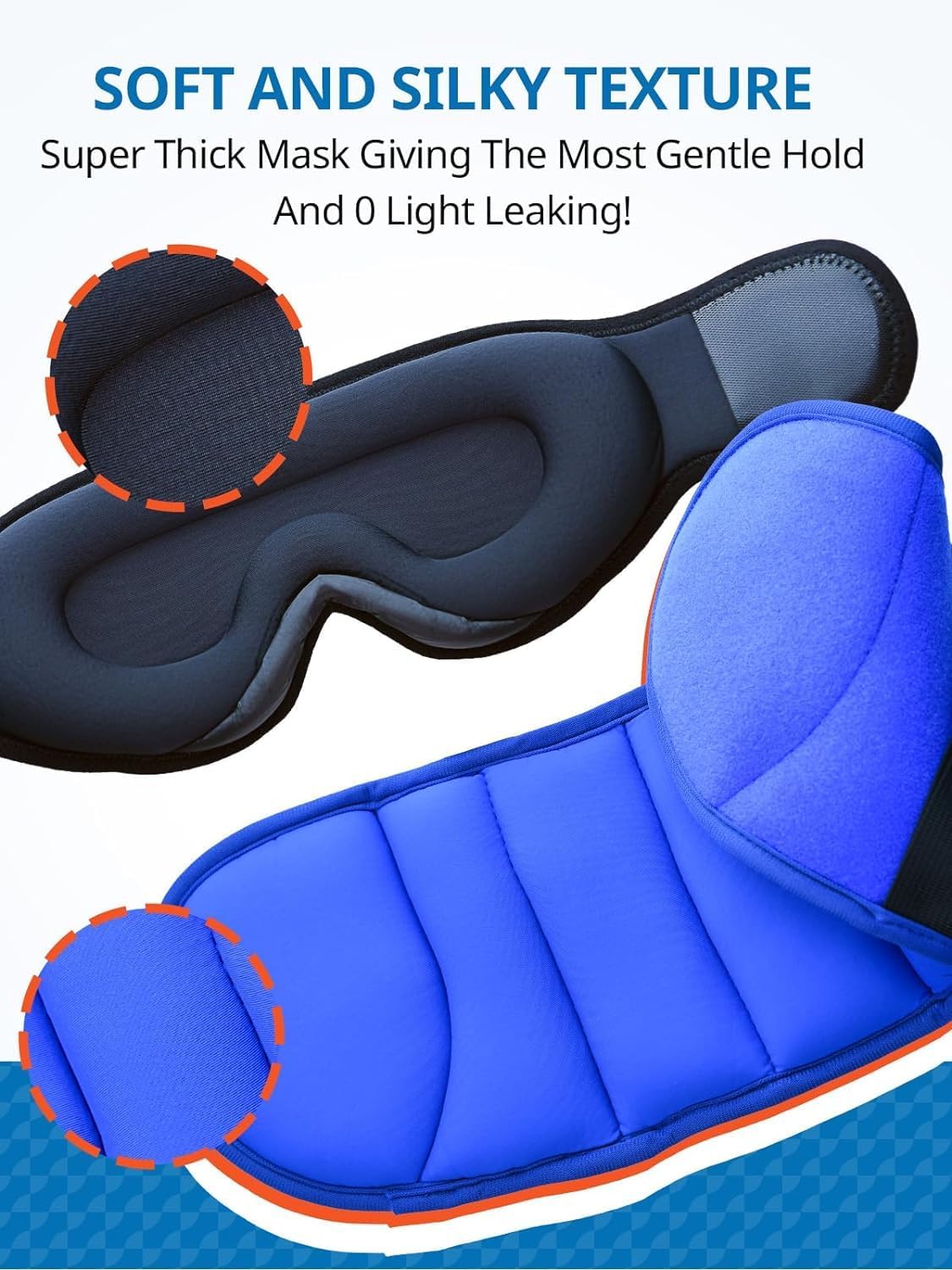 Travel Pillows for Airplanes, 360° Support Headrest Pillow with Eye Mask for Sleeping Long Flights, Travel Pillow for Car Road Trip, Car Headrest, Travel Accessories Stop Bobblehead, Black - Image 5