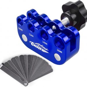 Universal Spark Plug Gap Tool for Most 10mm 12mm 14mm 16mm Spark Plugs with 1 Set Feeler Gauge Blue