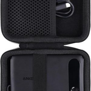khanka Hard Case Replacement for Anker Power Bank, 10,000mAh 10K 22.5W Portable Charger,Case only. (Black)