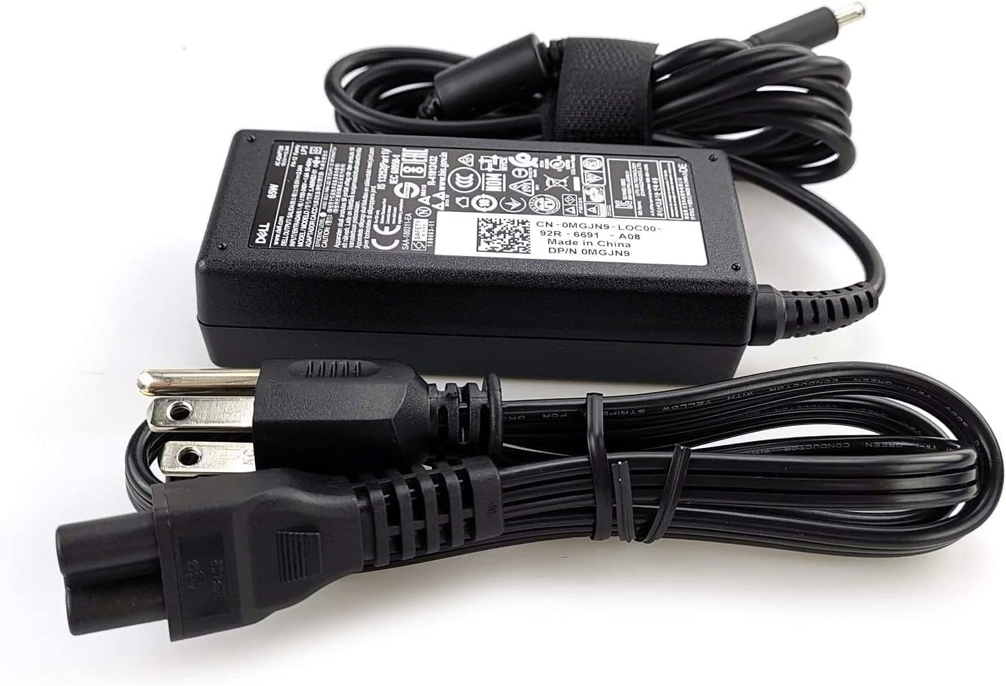 Dell Inspiron Laptop Charger Genuine 65W watt 4.5mm tip AC Power Adapter for Inspiron 13 14 15 3000 5000 7000 Series 5558 5755 3147 7348-2in1 5555 5559 0G6j41 0MGJN with Power Cord - Image 4