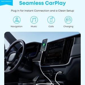 Anker Zolo USB to USB C Cable, Seamless CarPlay Connection Durable and Braided Type C Cable, Premium Look with Slim Connector, for iPhone 17/16 Series, iPad Pro, and More (Black, 3.3FT)