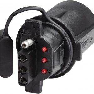 Hopkins Towing Solutions 47345 7 Blade to 4 Wire Flat Vehicle To Trailer Connector Adapter Plug, Universal Fit for Vehicles with 7 Blade Adapters