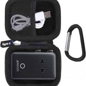 Case for Anker Nano Travel Adapter 5-Port Power Adapter A9215/ for TESSAN Universal Travel Adapter 633FV/633FC, Case Only (Black)