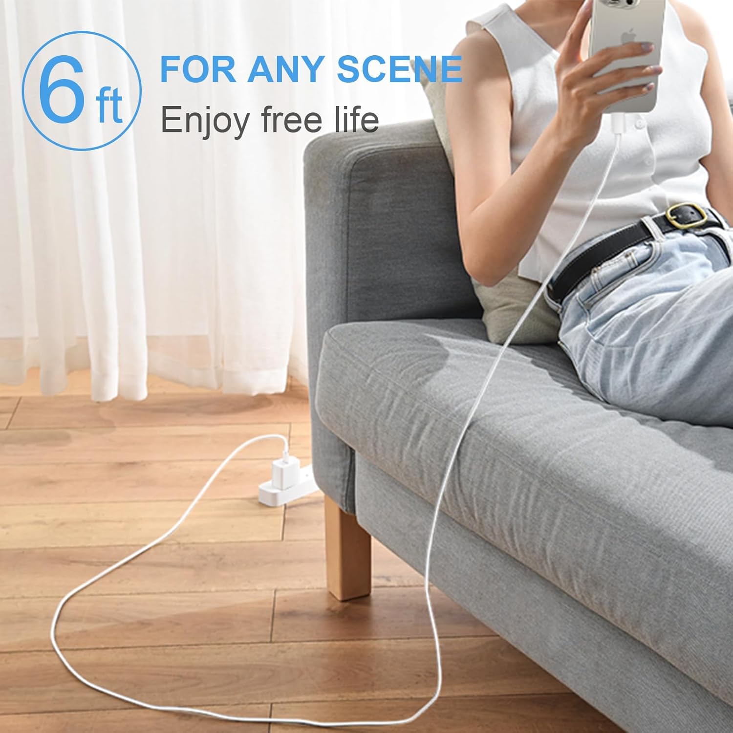 iPhone 17 16 15 Charger Fast Charging 3+3Pack 20W USB C Wall Charger with 6FT Fast Charging Cable Compatible with iPhone 17/17 Air/17 Pro/17 Pro Max/iPhone 16/15 Series, iPad Pro/AirPods - Image 7