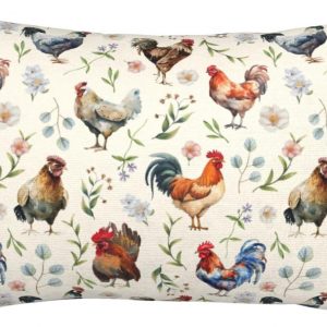 Cozy Cute Chicken Pillow Cases 20″x30″, Standard Size Pillow Covers with Hidden Zipper, Soft Decorative Pillow Protectors for Bed, Sofa, Car, Kids Room