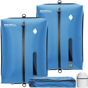 Reusable Vacuum Bags for Travel With Pump,Professional Waterproof IPX8 Vacuum Compression Bag for Suitcases Backpack,Space Saver Bags Packing Organizers for Clothing Packing(2PACK+PUMP)