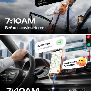 LISEN 90W for iPhone 17 Car Charger USB C Fast Charge, Dual Fast Charging Port 45W USB C Car Charger Type C Adapter with 2 Cables [Lighning&USB-C] for iPhone 17 Pro/16/15/14,Galaxy S25/S24