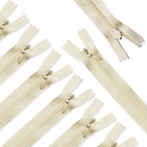 Renashed 45pcs 21.5 Inch Nylon Invisible Zippers for Tailor Sewer Sewing Craft Crafter’s Special (Beige)