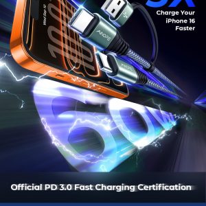 AINOPE 10FT USB C Cable Fast Charging with USB Adapter, Woven 60W USB to USB C Cable Type C Charger Fast Charging 10FT Long USB-C Cables for iPhone 17 Pro Max Air 16/15/14 Xbox X/S Wireless Controller