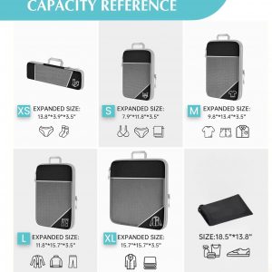 Travel Compression Packaging Box – Expandable Travel Bag Luggage Organizer Essential Travel Compression Packaging Box Travel Handheld Luggage Organizer(red)