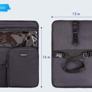 Nakustab Pouch Add Pockets to Your Hardcase Carry on Luggage, Storage Passport, Bottles, Including Up to 16” Laptop