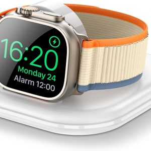 for Apple Watch Magnetic Charging Dock – Fast Magnetic Charger Stand, Compatible with Apple Watch Series 2/3/4/5/6/7/8/9/10/Ultra 1 2, Supports Nightstand Mode, Portable Design for Travel