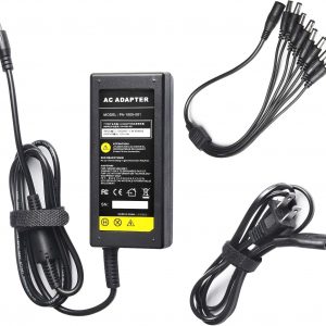 Fancy Buying Security Camera Power Adapter 12V 5A 100V-240V AC to DC 8-Way Power Splitter Cable FCC Certified LED Power Transformers-Fits Analog/AHD DVR/Camera, RGB LED Strip Lights