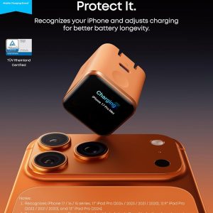 Anker Nano USB C Wall Charger, 45W Fast Charging Smart Display Charger, with 180° Foldable Plug, Smart Recognition,Built-in Care Mode,for iPhone 17/16,Apple Watch(White,Non-Battery,No Cable Included)