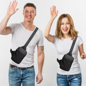 Mini Sling Bag for Men Women, Small Crossbody Casual Utility Chest Phone Bag for Travel Workout