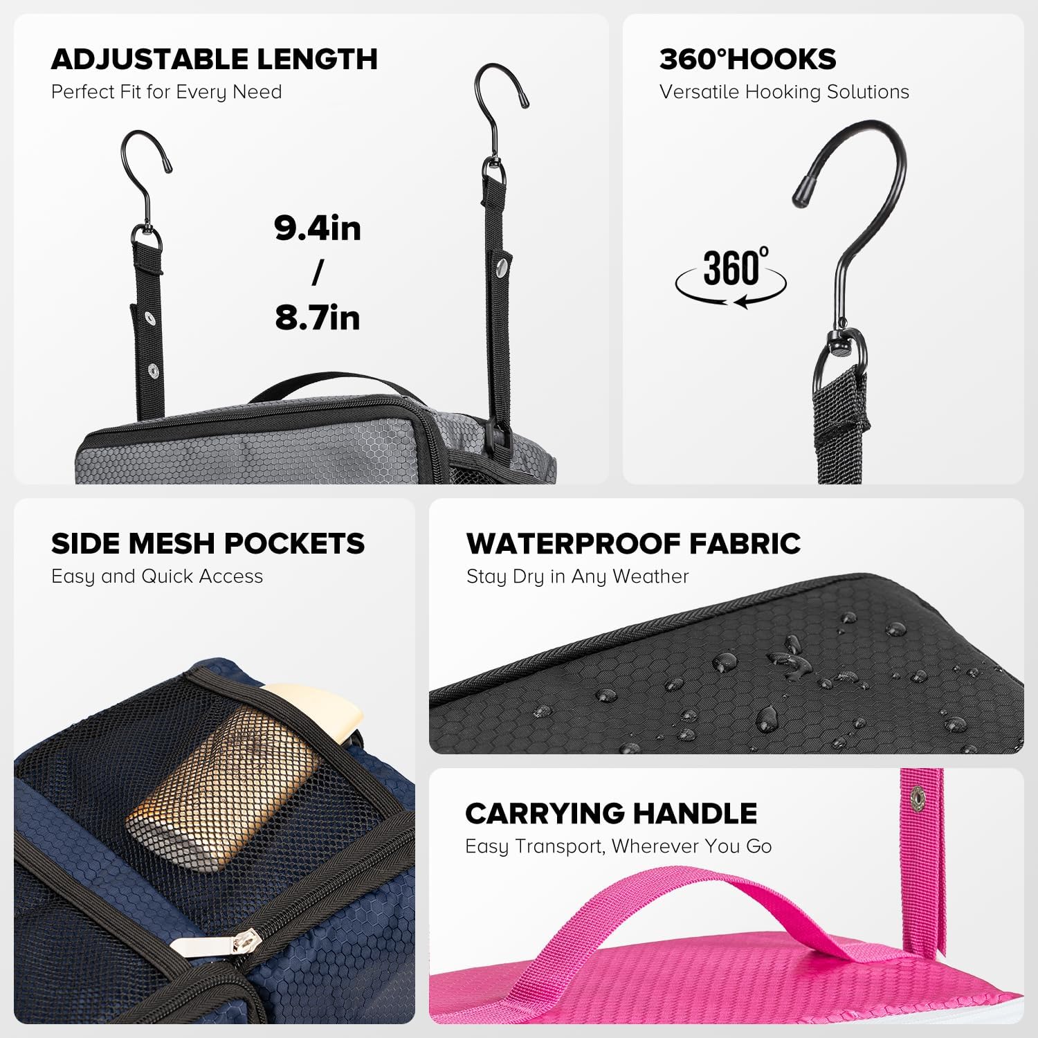 Suitcase Organizer, Travel Luggage Organizer Hanging Shelves Packing Cube Closet/Collapsible Portable Travel Organizer for Carry-on - Image 7