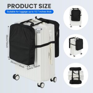 Luggage Expansion Organizer Bags or Travel Accessories Bag, Large Capacity Travel Organizers with Pockets, Dustproof and Wear-Resistant, Suitcase Harness with Adjustable Straps