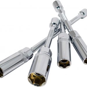 Astro Tools 94404 Magnetic Spark Plug Universal Extension Socket Set – 9/16″, 14mm, 5/8″, 16mm & 13/16″