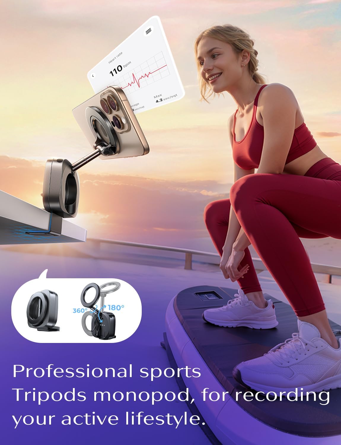 LISEN Airplane Travel Essentials Women Phone Holder Cool Stuff Gadgets for Mens 2026 Travel Valentines Day Gifts Him Cruise Must Haves Tripods Monopods Essentials Best MagSafe Phone Accessories - Image 7