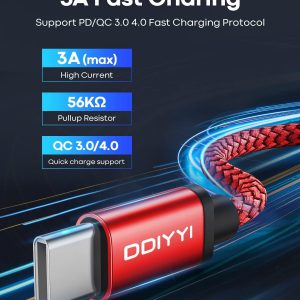 USB Type C Cable Fast Charging (3-Pack 3ft), USB to USB C Cable Braided Charger Cord for iPhone 17 Air 17 Pro Max, iPhone 16e 16/15,15/16 Pro,15/16 Plus,15/16 Pro Max and More USBA to USBC