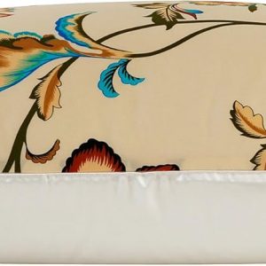 townssilk Silk Pillowcase for Hair and Skin with Hidden Zipper Print Queen Size (pattern5) Satin Underside