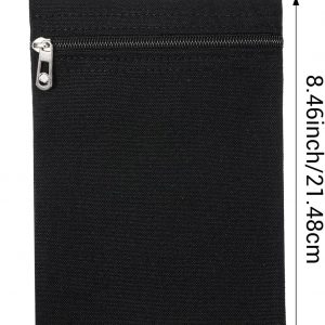 LXUEJIE Sew-in Side Pocket with Zipper, Inside Pockets Sewing Drainage Pouch Travel Security Pocket Hidden Pockets for Clothing Puffer Jacket Shirt Robes Hoodie