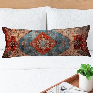 Body Pillow Cover 20×54 Body Pillow Case, Antique Oriental Turkish Persian Body Pillowcase with Hidden Zipper Closure, Long Body Pillow Cases for Hair and Skin, 20”x54”