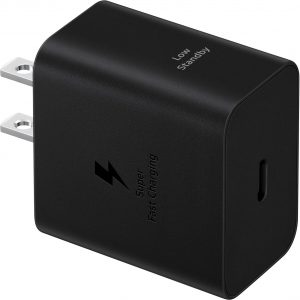 SAMSUNG 45W Wall Charger Power Adapter, Cable Not Included, Super Fast Charging for Galaxy Phones, Tablets and USB Type C Devices, Low Standby Power Consumption, EP-T4511NBEGUS, Black