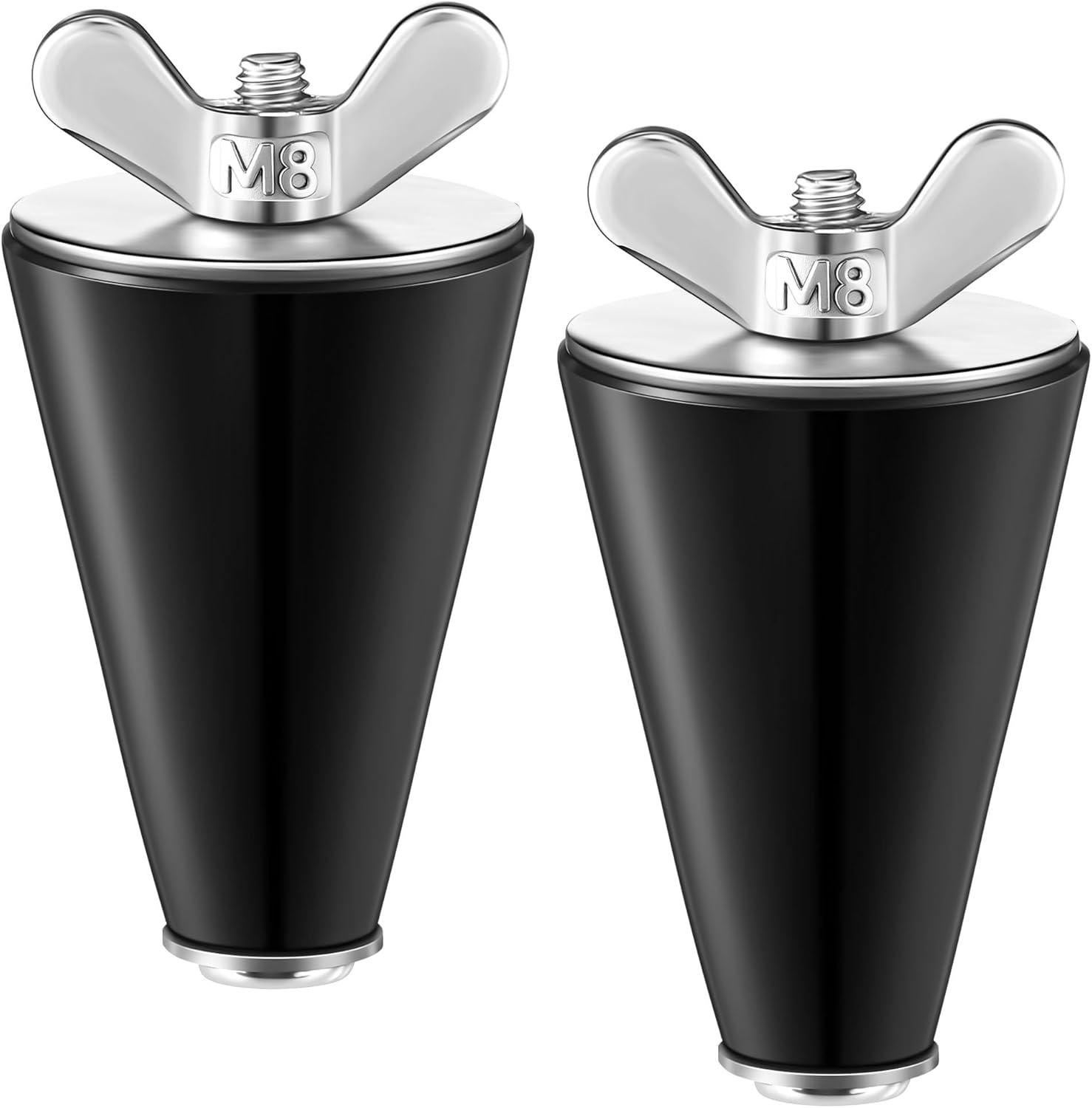 2 Pcs 1'' to 1 1/2'' 7-10 Universal Pool Winterizing Plug, Rubber Stopper & Stainless Steel Head, Swimming Pool Winter Expansion Plugs for Preventing Leaks & Cracking Plumbing