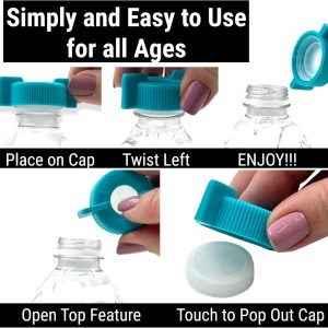 3-Pack WATER BOTTLE Opener ERGO OPENER | Arthritis Sufferers Elderly Seniors Weak Hands | Easy Twist-Off Plastic Bottle Opening Tool Travel On-Go | Carpal Tunnel | MADE in USA