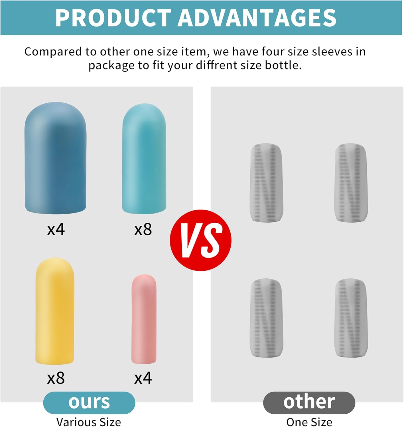 Silicone Bottle Covers Travel Essentials for Women Men, Beach Vacation Essentials, Travel Size Toiletries Accessories, Cruise Ship Essentials 2025, Must Haves, Leak Proofing - Image 4