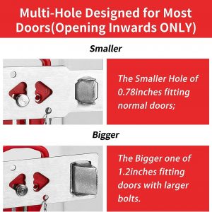Portable Door Lock 2Pack Extra Lock for Additional Privacy and Safety in Home,Hotel and Apartment,Prevent Unauthorized Entry,Protect Family Security in Traveling,Home,Bedroom,Hotel,Apartment,AirBNB