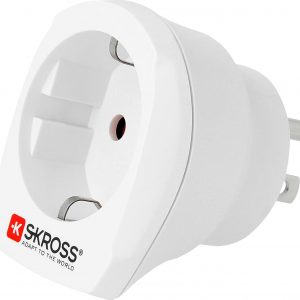 Skross Travel Adapter Europe Plug Schuko to USA