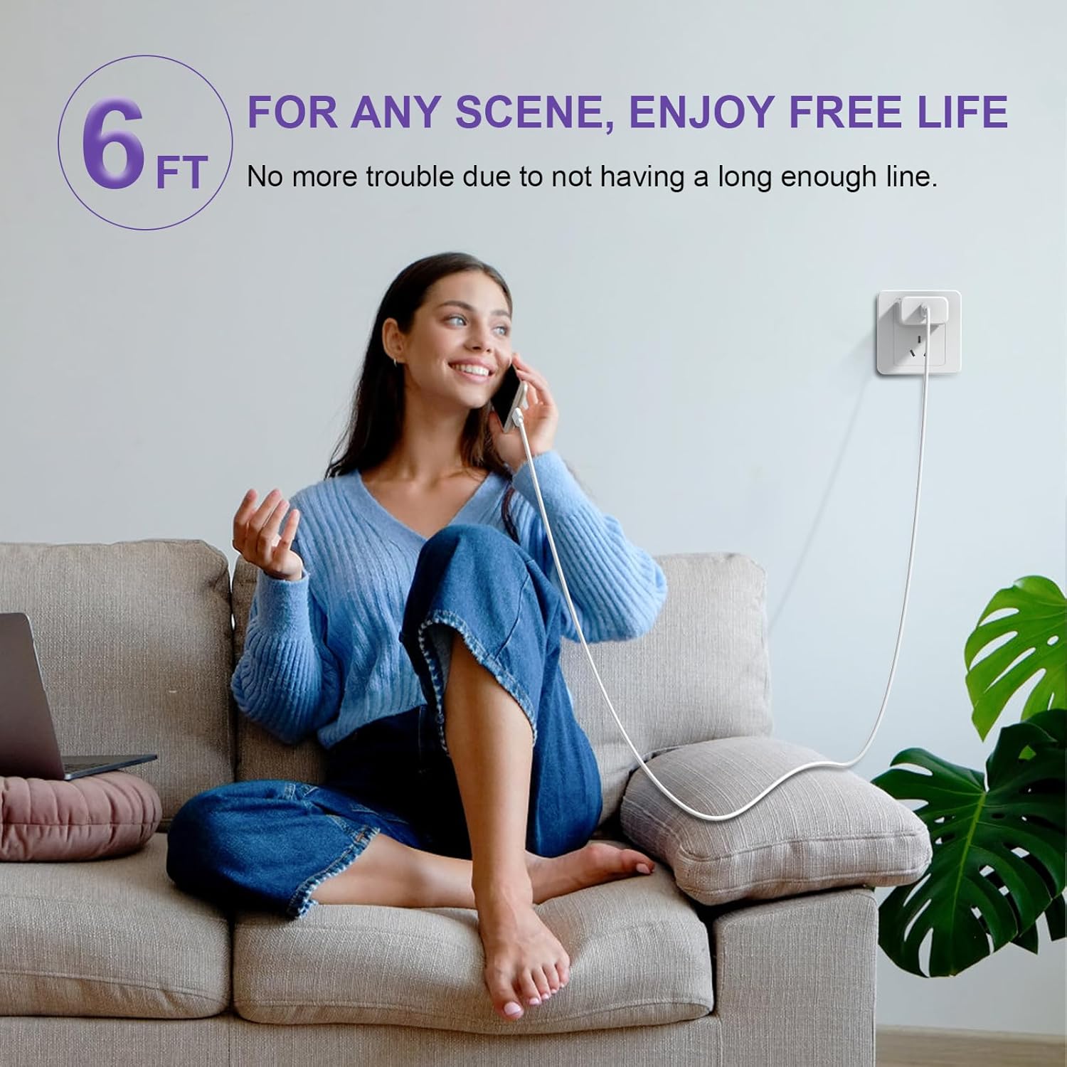 45W USB C Super Fast Charging,iPhone 17 Pro Max Fast Charger Block with 6ft 60W USB c to Type-c Cable for iPhone 17/17 Plus/17 Pro Max/16/16 Plus/16 Pro Max/15 Pro Max/iPad Pro/AirPods Max - Image 7