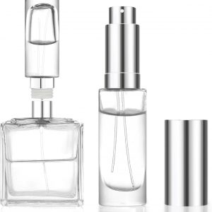 MUB 10ml Perfume Travel Refillable Atomizer Bottle Glass Unique Top-Filling Leak-Proof Spray Bottle Atomizer Sprayer for Perfume Cologne Mini Travel Size Empty Pocket Portable