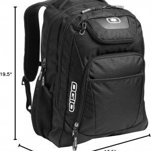 OGIO 411069.03 Black/Silver Excelsior Carry-On Commuter Backpack