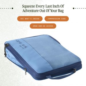 Eagle Creek Pack-It Isolate Compression Cube – Lightweight Compression Cube for Optimizing Luggage Space – Easy-Grab Zipper – Convenient Top Handle – Recycled Materials – Small