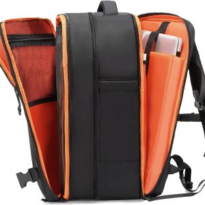 Carry On Backpack for Travel, 35L TSA Approved Flight Approved Backpack, Expandable Waterproof Laptop Backpack Fits 17″ Computer, Weekender Bag for Men & Women (Nylon Stripe, 35L)